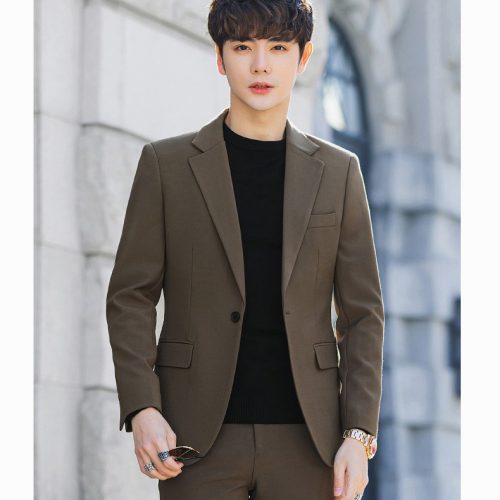 ÁO VEST NAM CAO CẤP TS534-XANH KHÓI