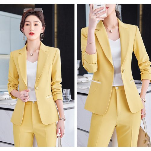 BỘ QUẦN ÁO VEST NỮ TSN029-BỘ-VÀNG