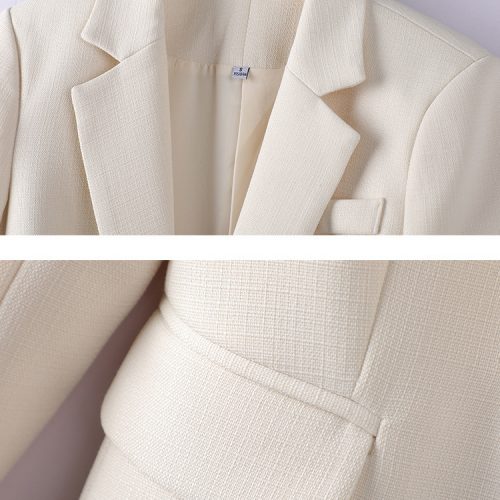 COMBO CHÂN VÁY ÁO VEST NỮ TSN030-BỘ VEST + VÁY MÀU BE