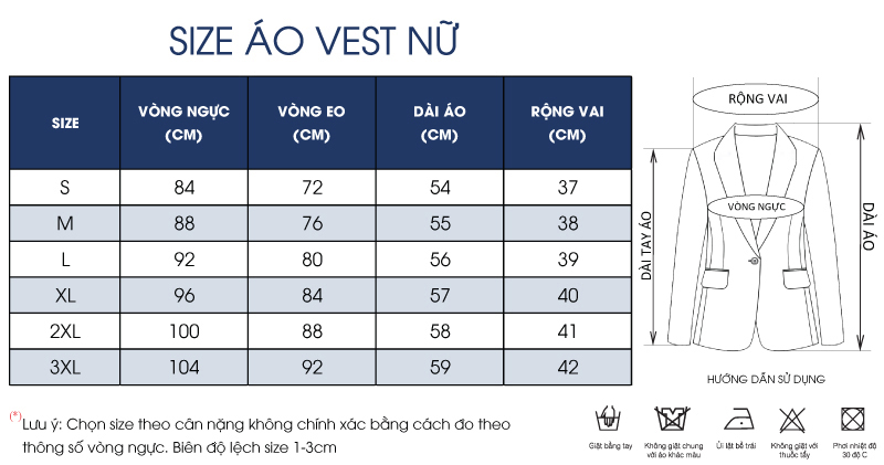 Thông số size