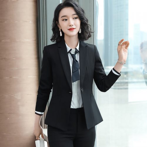 BỘ VEST ĐEN + QUẦN DÀI + ÁO SƠ MI TRẮNG + VÁY TSN004