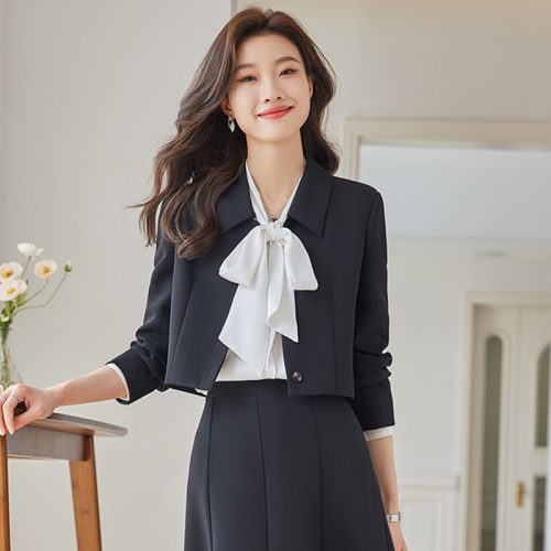 COMBO CHÂN VÁY ÁO VEST NỮ TSN035-ÁO KHOÁC + VÁY ĐEN