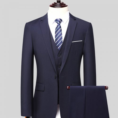 COMBO QUẦN ÁO VEST NAM TS341-ÁO VEST 1 NÚT MÀU ĐỎ TÍA + GILE + QUẦN TÂY