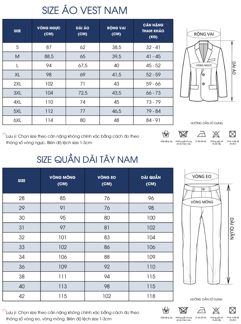 Thông số size