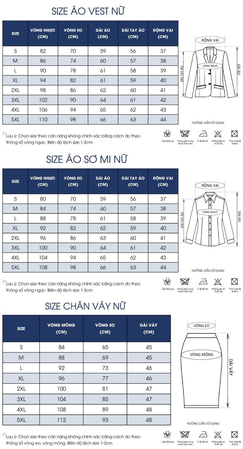 Thông số size