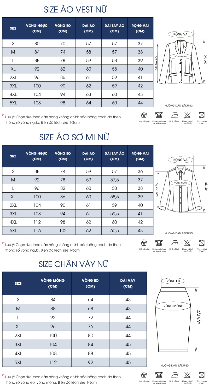 Thông số size