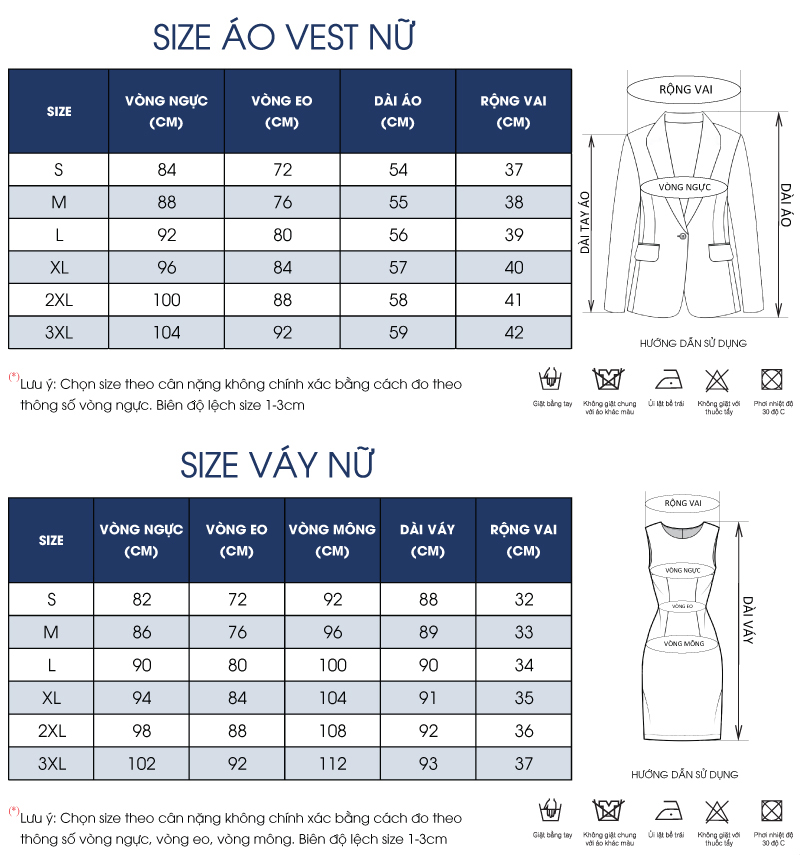Thông số size