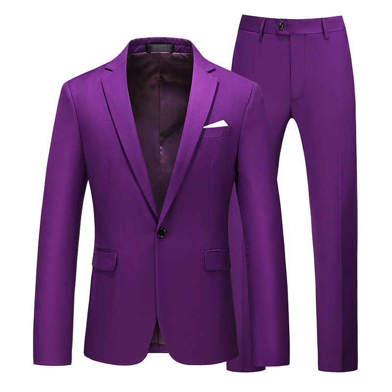 Bộ quần áo vest nam tím