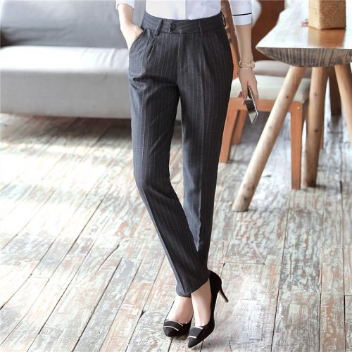 ÁO GHI LÊ VÀ QUẦN TÂY NỮ TSN046-BỘ GILE QUẦN ĐEN