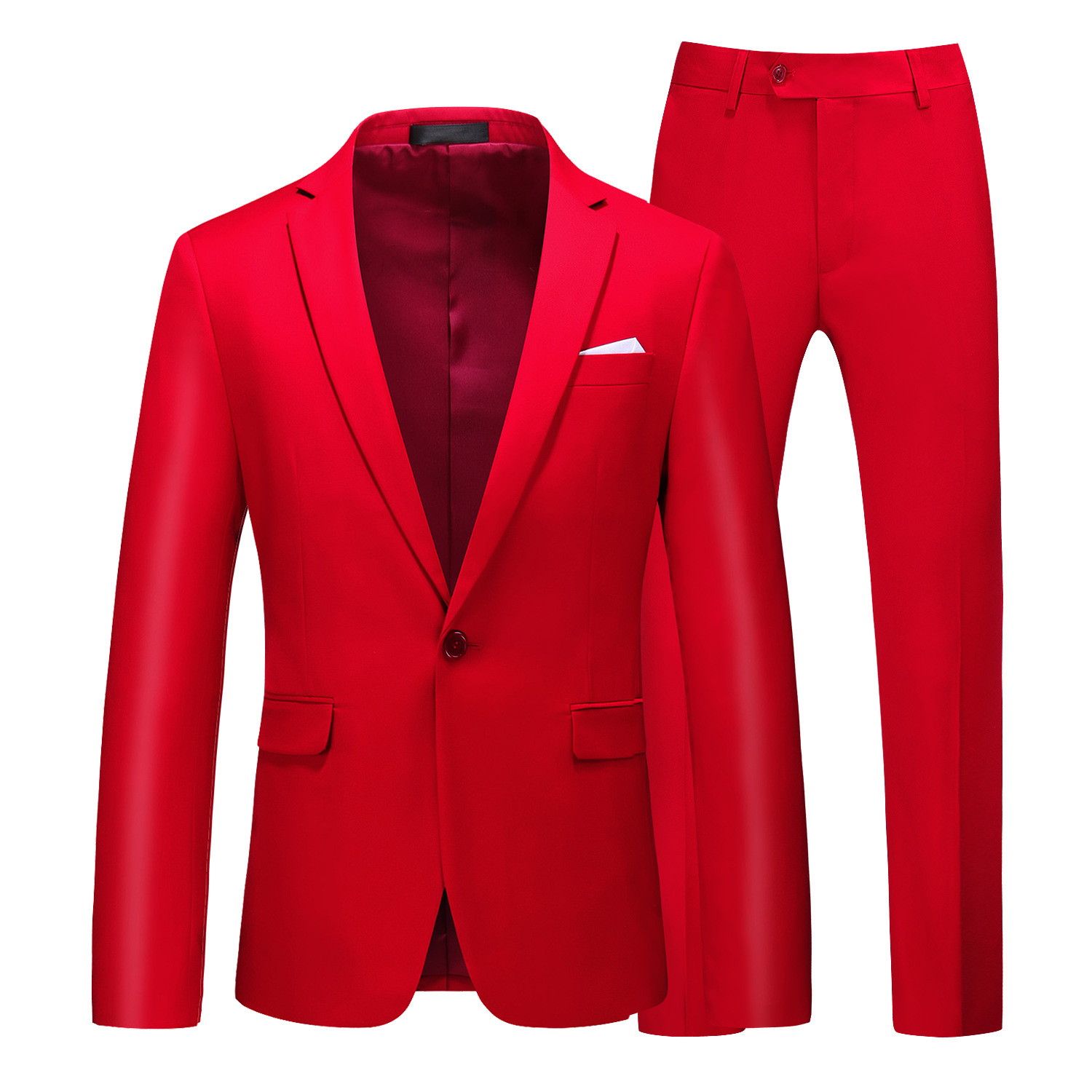 Bộ quần áo vest nam đỏ