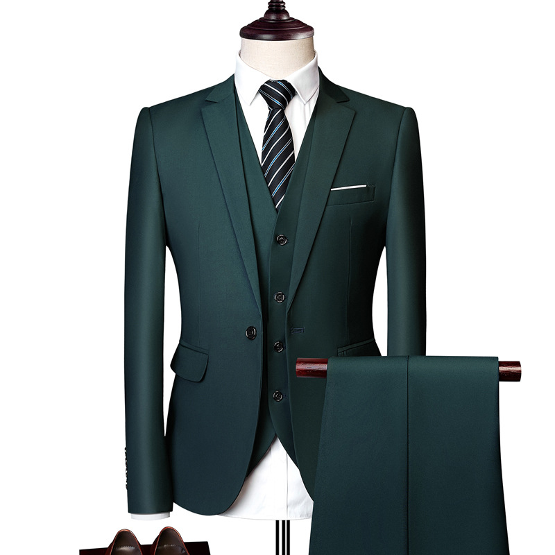 Bộ veston nam xanh đậm