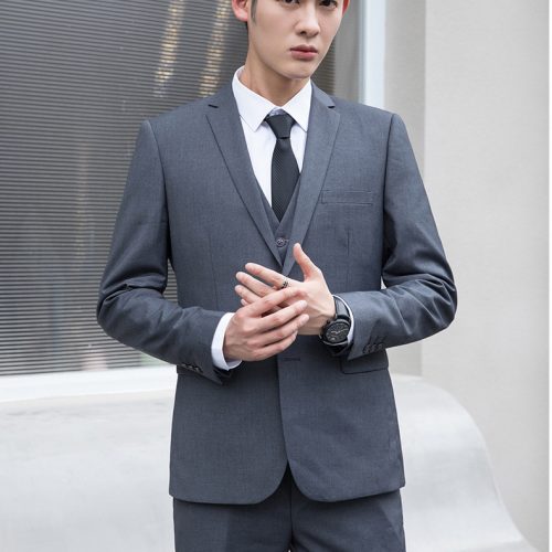 COMBO QUẦN ÁO VEST NAM TS341-ÁO VEST 2 NÚT MÀU ĐỎ TÍA + SƠ MI + QUẦN TÂY