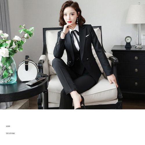 COMBO VEST BIG SIZE NỮ TỪ S ĐẾN 8XL TSN038-BỘ VEST + QUẦN ĐEN