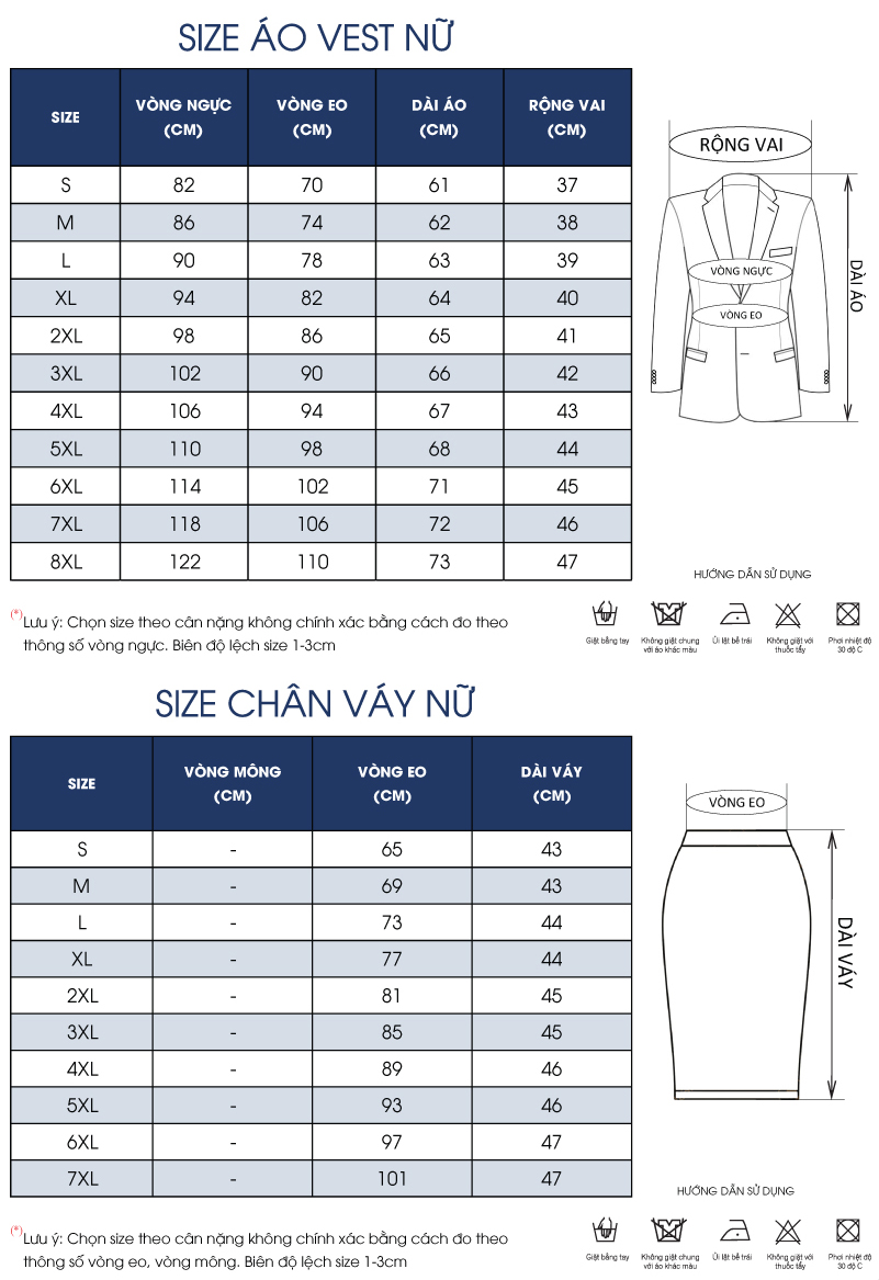 Thông số size