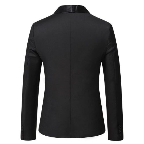 ÁO VEST NAM MÀU ĐEN TS646D