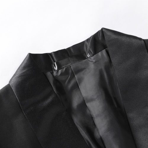 ÁO VEST NAM MÀU ĐEN TS646D