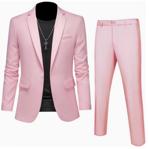 Bộ Vest Nam Công Sở, Bộ Vest Chú Rể, Bộ Vest Phụ Rể vải chuyên dụng cao cấp dày vừa ít nhăn TS718 Màu xanh da trời