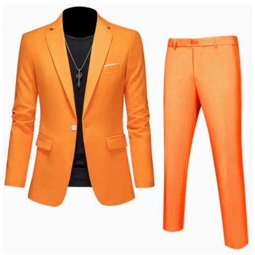 Bộ Vest Nam Công Sở, Bộ Vest Chú Rể, Bộ Vest Phụ Rể vải chuyên dụng cao cấp dày vừa ít nhăn TS718 Màu xanh da trời