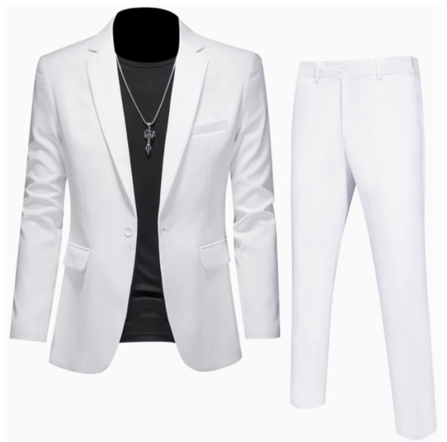 bộ vest trắng