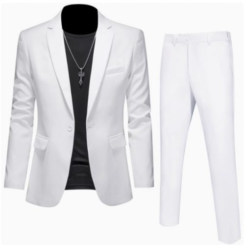 Bộ Vest Nam Công Sở, Bộ Vest Chú Rể, Bộ Vest Phụ Rể vải chuyên dụng cao cấp dày vừa ít nhăn TS718 Màu xanh da trời