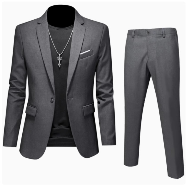 bộ vest xám